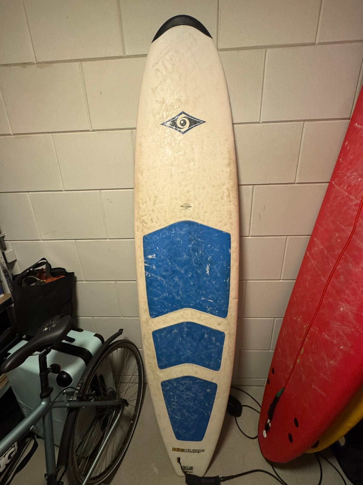 Bic surfboard 8ft gebruikt!, Watersport en Boten, Golfsurfen, Ophalen, Gebruikt, Longboard, Met vinnen