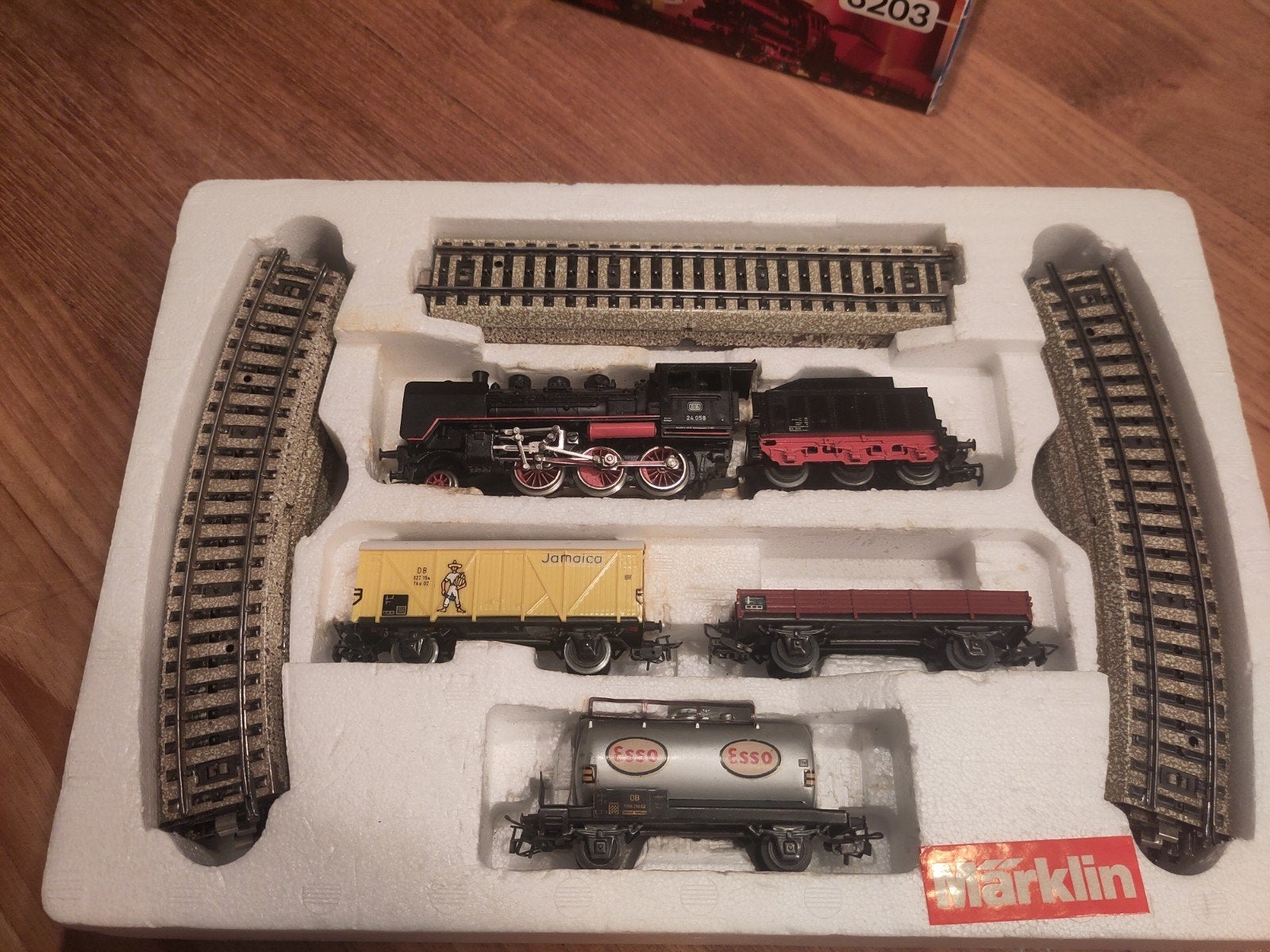Märklin 3003 in OVP startset met wagons – Getest en werkend, Wisselstroom, Ophalen of Verzenden, Analoog, Märklin