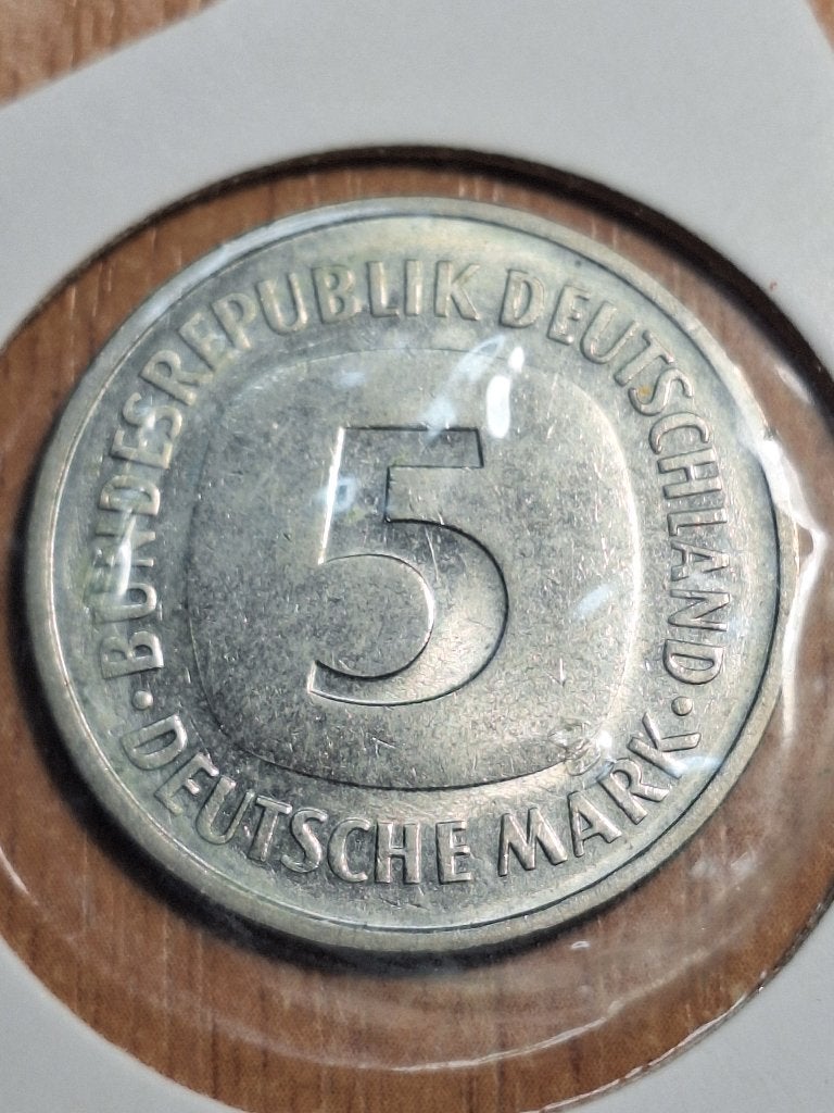 DUITSLAND 5 mark 1982 D (#74), Postzegels en Munten, Ophalen of Verzenden, Duitsland, Losse munt