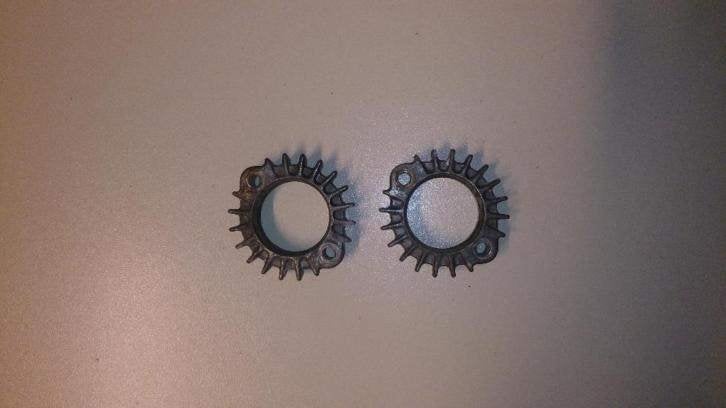 Kawasaki KZ250 uitlaatringen Z250A uitlaatflenzen flensen, Ophalen of Verzenden, Gebruikt