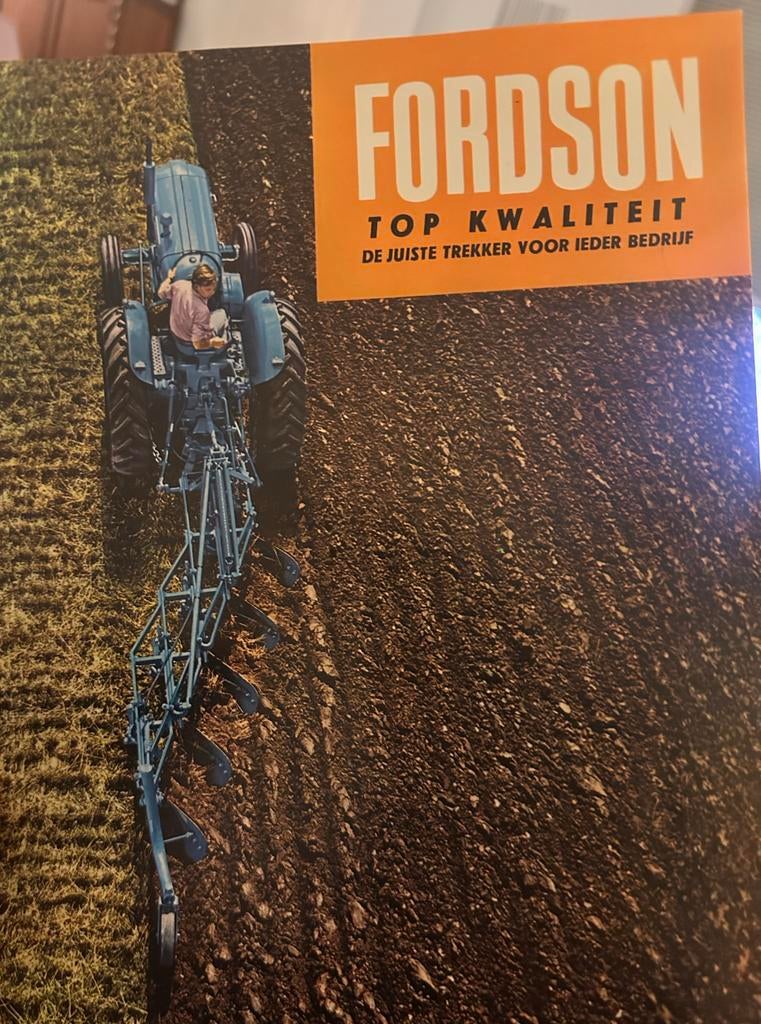 Oude reclamefolder Fordson tractor - Top Kwaliteit, Boeken, Ophalen, Gelezen, Overige merken