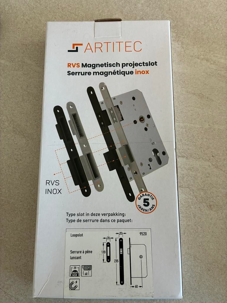 ARTITEC RVS Magnetisch Projectslot - Nieuw, Ophalen of Verzenden, Nieuw, Rvs, Slot