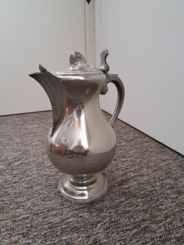 Antieke tinnen koffiekan/theepot, Antiek en Kunst, Antiek | Tin, Ophalen