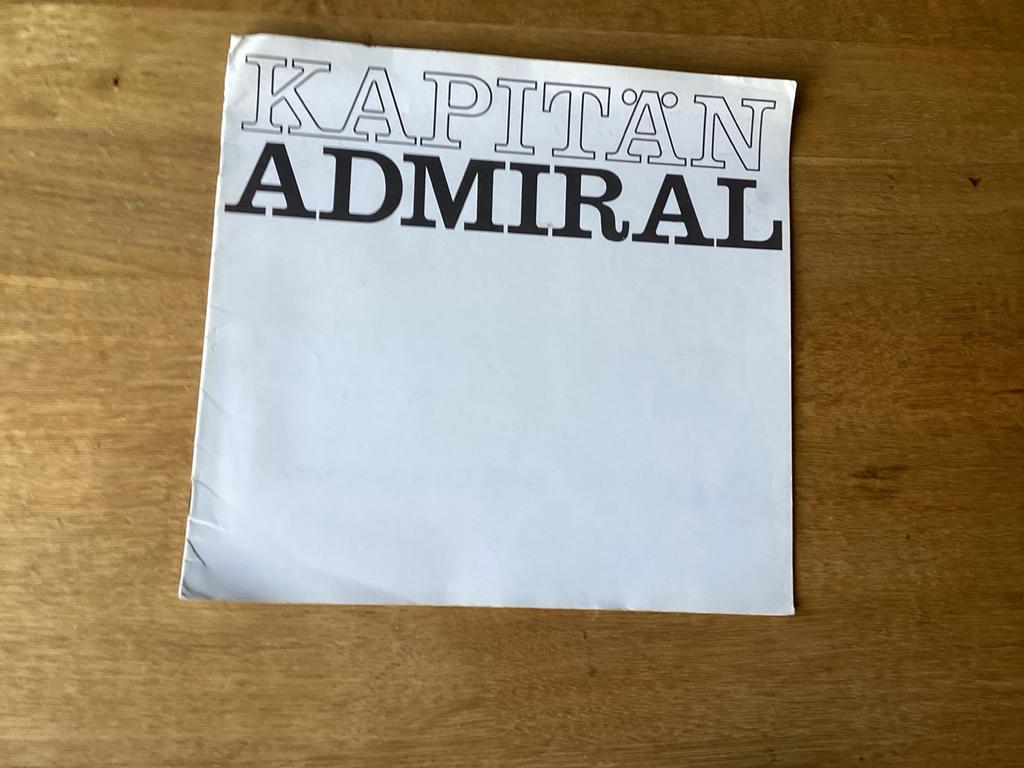 Opel Kapitan Admiral Brochure - Zeldzaam, Ophalen of Verzenden, Gelezen, Opel