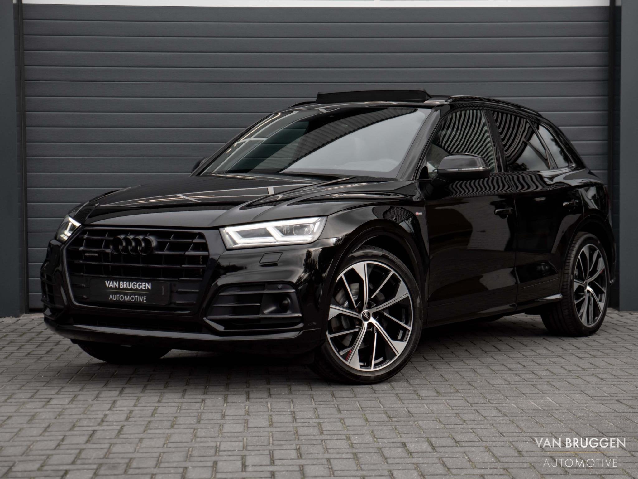 Audi Q5 55 TFSI e quattro S-Line Pano Luchtv Trekh HUD 21", Auto's, Automaat, Dealer onderhouden, Gebruikt, Zwart