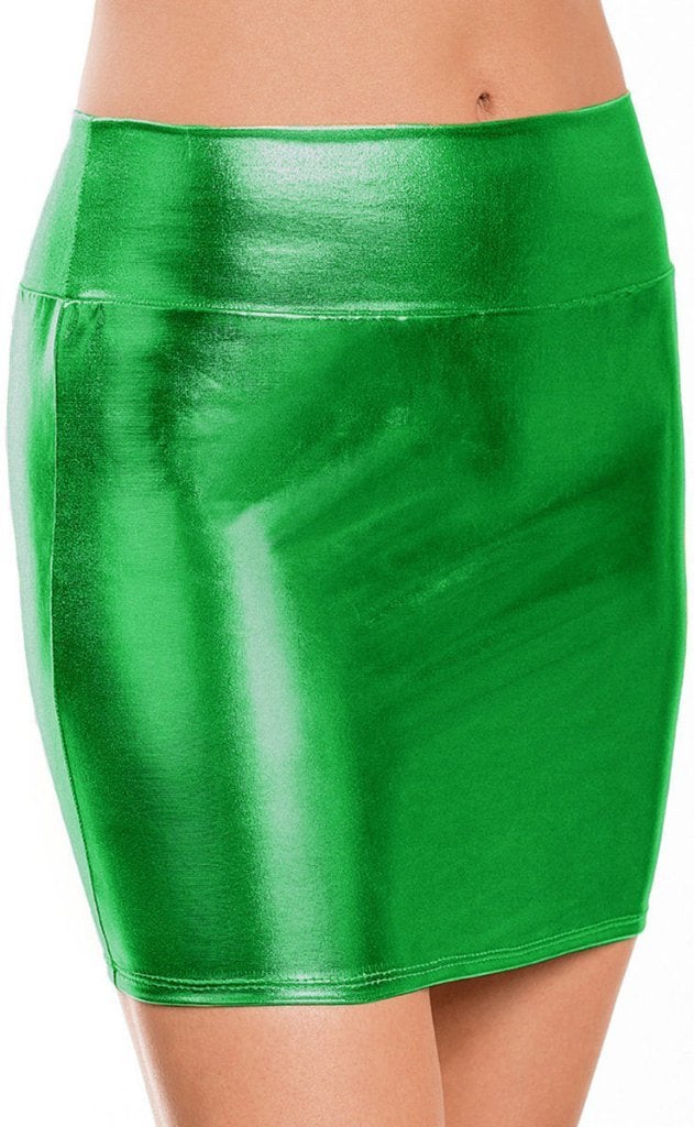 Pencil rok wetlook (sexy latex rubber rokje leer leren pvc), Maat 38/40 (M), Overige kleuren, Verzenden, Nieuw