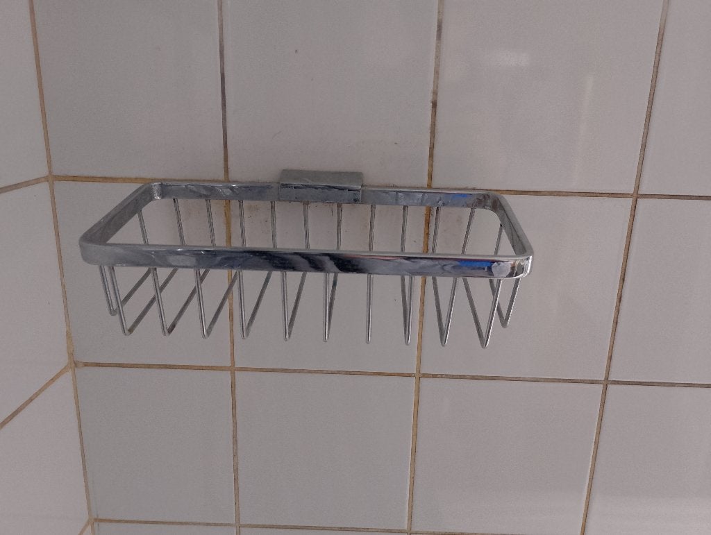 Zeepbakje voor in de badkamer of wc, Ophalen of Verzenden, Gebruikt, Rvs, Douche