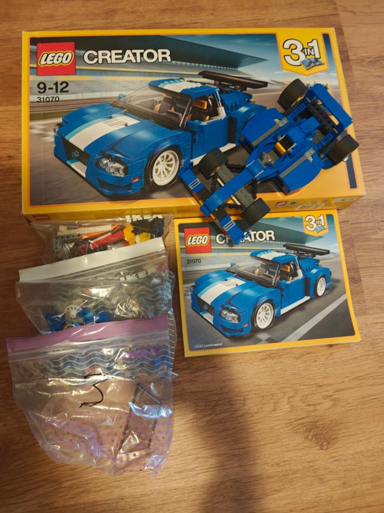 LEGO Creator 31070 Turbo Track Racer - 1x gebouwd, Lego, Ophalen of Verzenden, Zo goed als nieuw, Complete set
