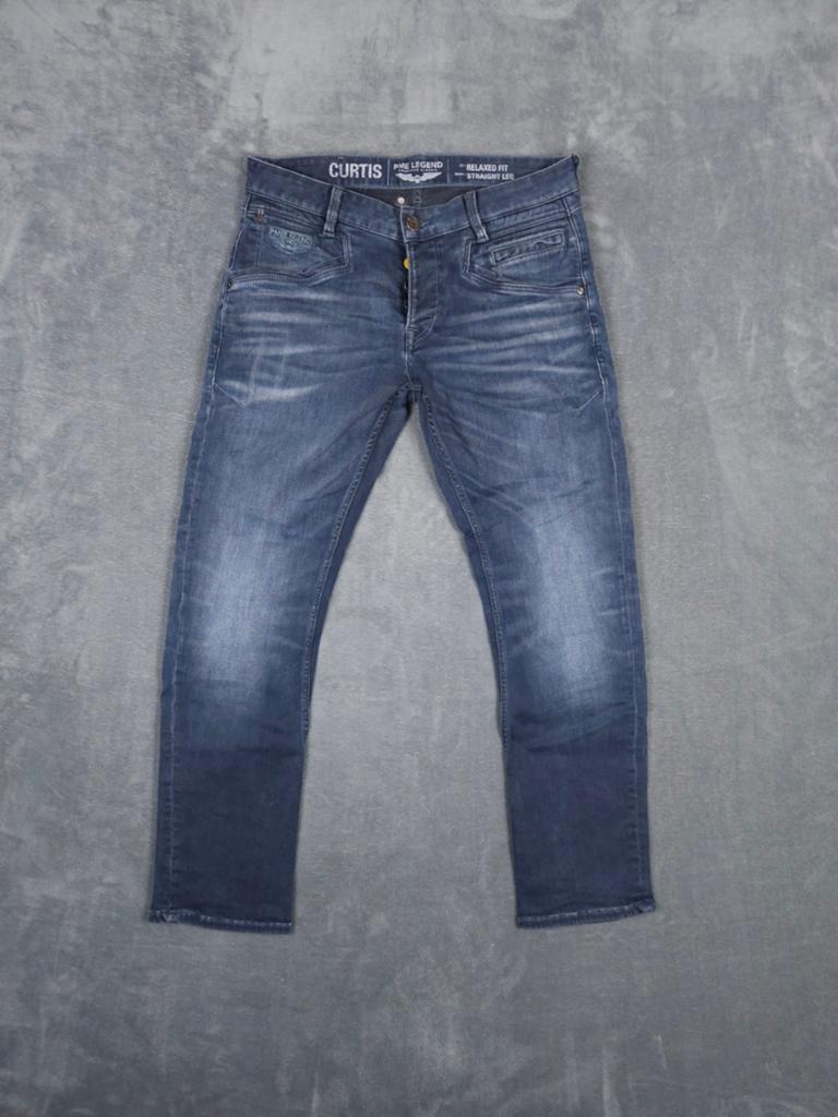 Pme Legend Broek Curtis W33 L30 Relaxed Straight Blauw Pall., Kleding | Heren, Spijkerbroeken en Jeans, Blauw, ., Ophalen of Verzenden