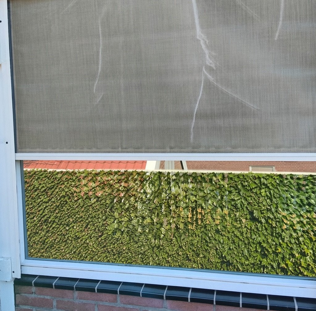 Screens met hand op te draaien, Doe-het-zelf en Verbouw, Rolluiken, Ophalen, Gebruikt, 200 cm of meer, Wit
