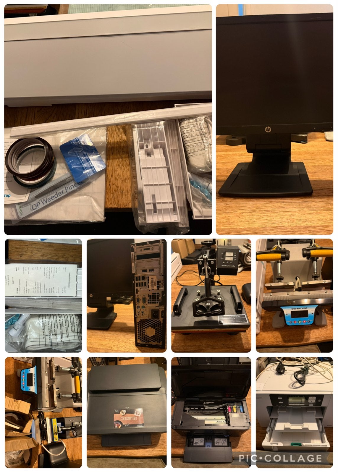 MOET ZSM WEG! Set: Printer,mokkenpersen,Snijplotter&PC, Computers en Software, Printers, Ophalen, Gebruikt, Printer, Inkjetprinter