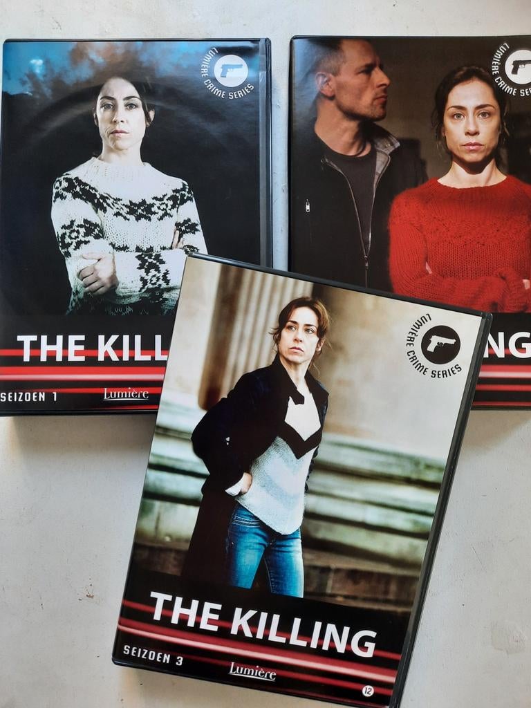 3 x dvd box  The Killing  seizoen 1 , 2 , 3  ( 15 x discs), Vanaf 12 jaar, Ophalen of Verzenden, Zo goed als nieuw, Thriller