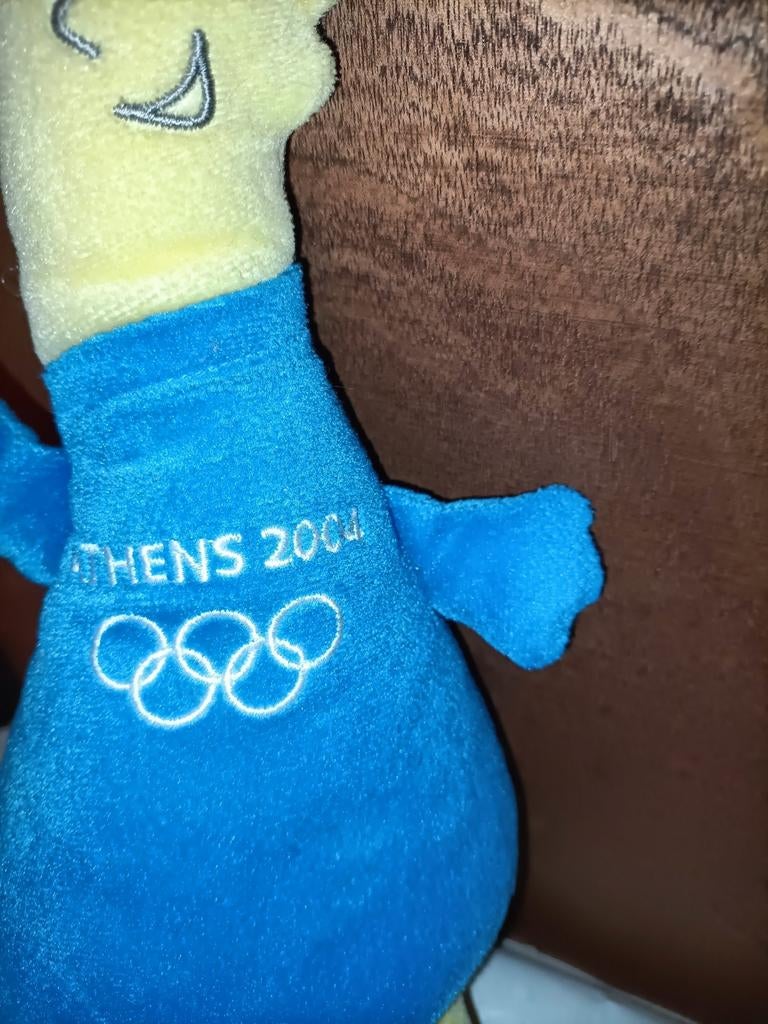 Olympische spelen Athens 2004 knuffel 32 cm groot, Ophalen of Verzenden, Zo goed als nieuw, Overige typen