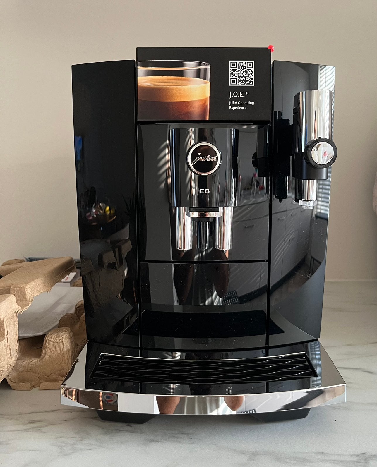 Jura E8 ED Koffiemachine (Nieuw!!), Afneembaar waterreservoir, 10 kopjes of meer, Nieuw, Ophalen of Verzenden