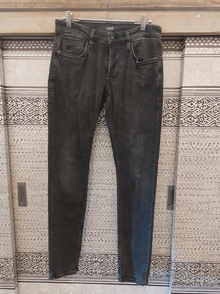 Spijkerbroek chasin 29/ 32, Chasin, Zwart, W32 (confectie 46) of kleiner, Ophalen of Verzenden
