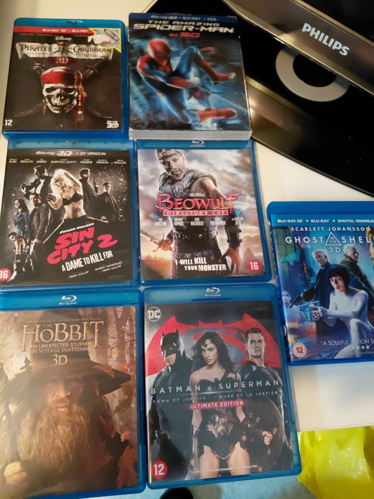 Blu-ray 3D Filmcollectie: Actie, Avontuur & Meer!, Cd's en Dvd's, Blu-ray, Ophalen, Gebruikt, Actie
