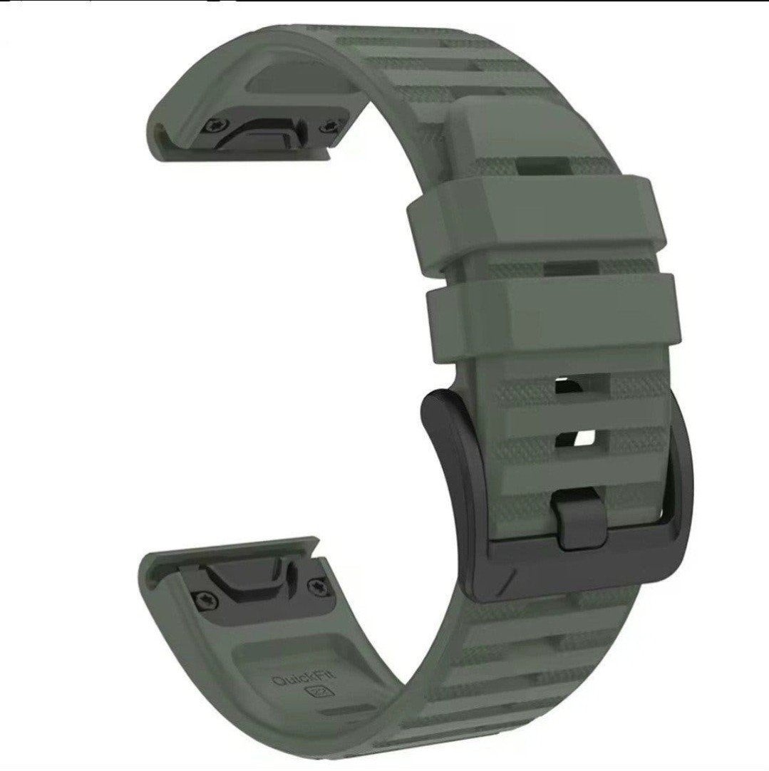 Horlogebandje Garmin 22mm QuickFit (nieuw), Ophalen of Verzenden, Nieuw, Zwart, Android