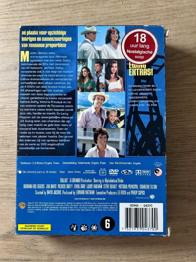 DVD Dallas Seizoen 2, Vanaf 12 jaar, Ophalen of Verzenden, Gebruikt