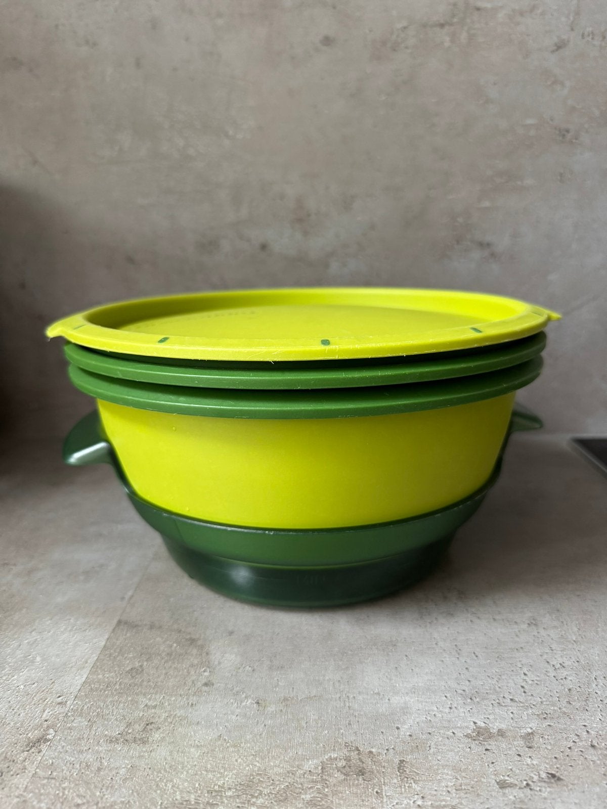 Tupperware micro gourmet magnetron stomer groen, Huis en Inrichting, Vaatwasserbestendig, Overige typen, Ophalen of Verzenden
