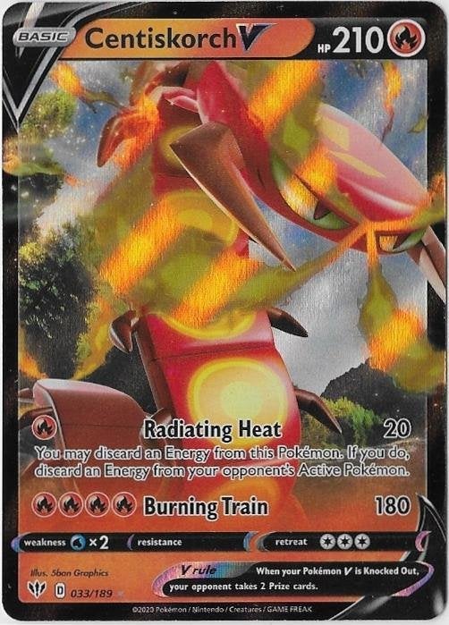 Darkness Ablaze,  Centiskorch [v] 33/189, Verzenden, Nieuw, Losse kaart