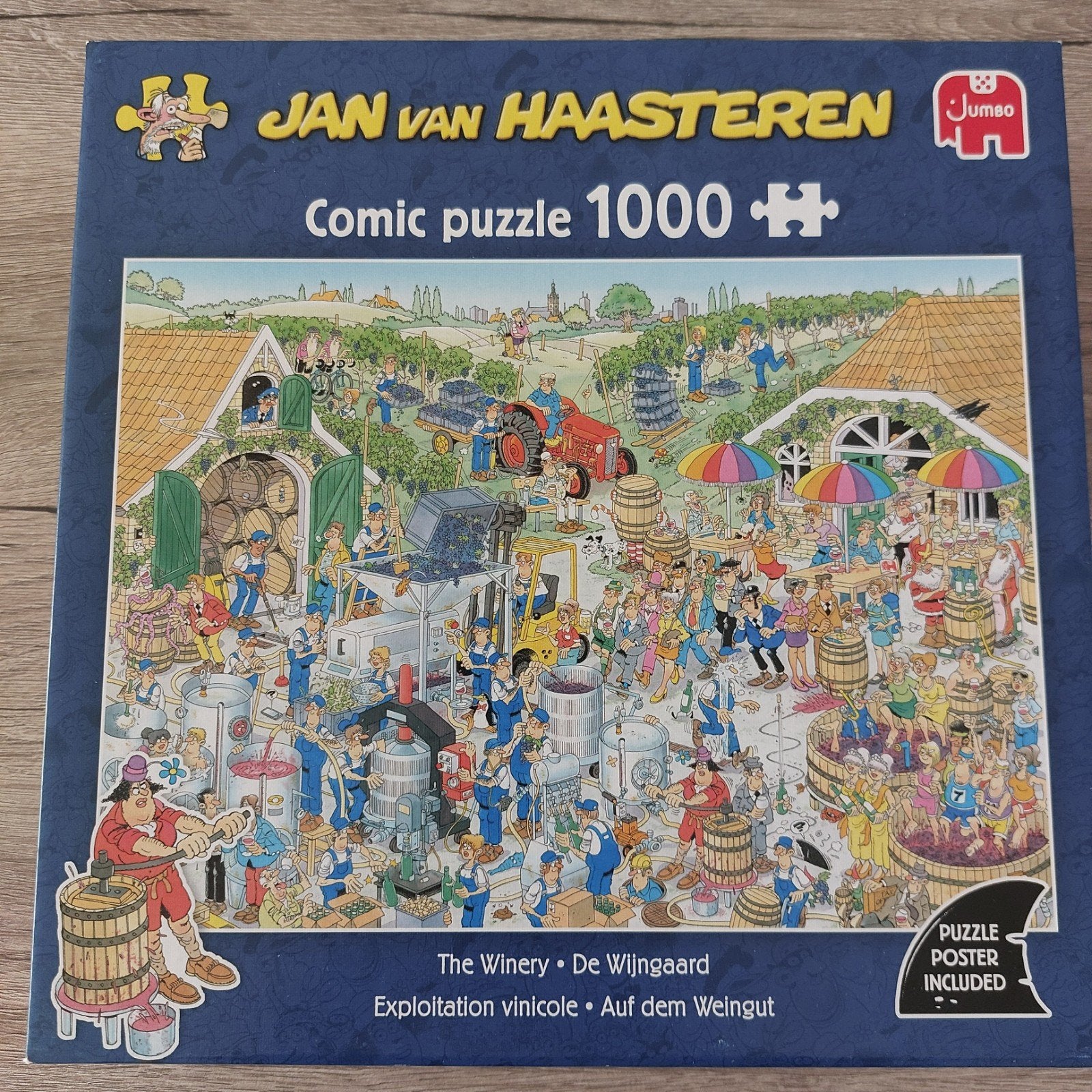 Jan van Haasteren De Wijngaard 1000 stukjes, Ophalen, 500 t/m 1500 stukjes, Zo goed als nieuw, Legpuzzel