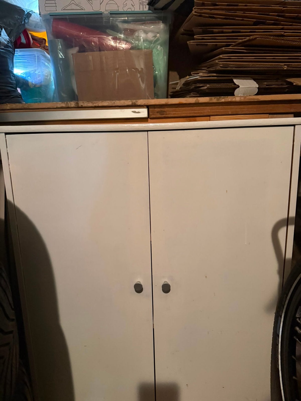 GRATIS Witte opbergkast, Huis en Inrichting, Ophalen, Gebruikt