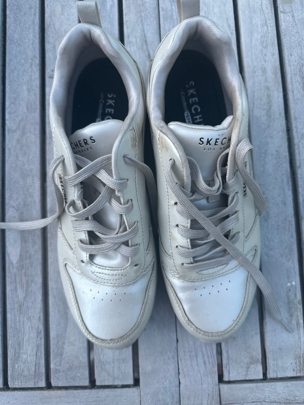 Skechers D'Lites sneakers, maat 39, off-white, Ophalen, Gedragen, Wit, Sneakers of Gympen