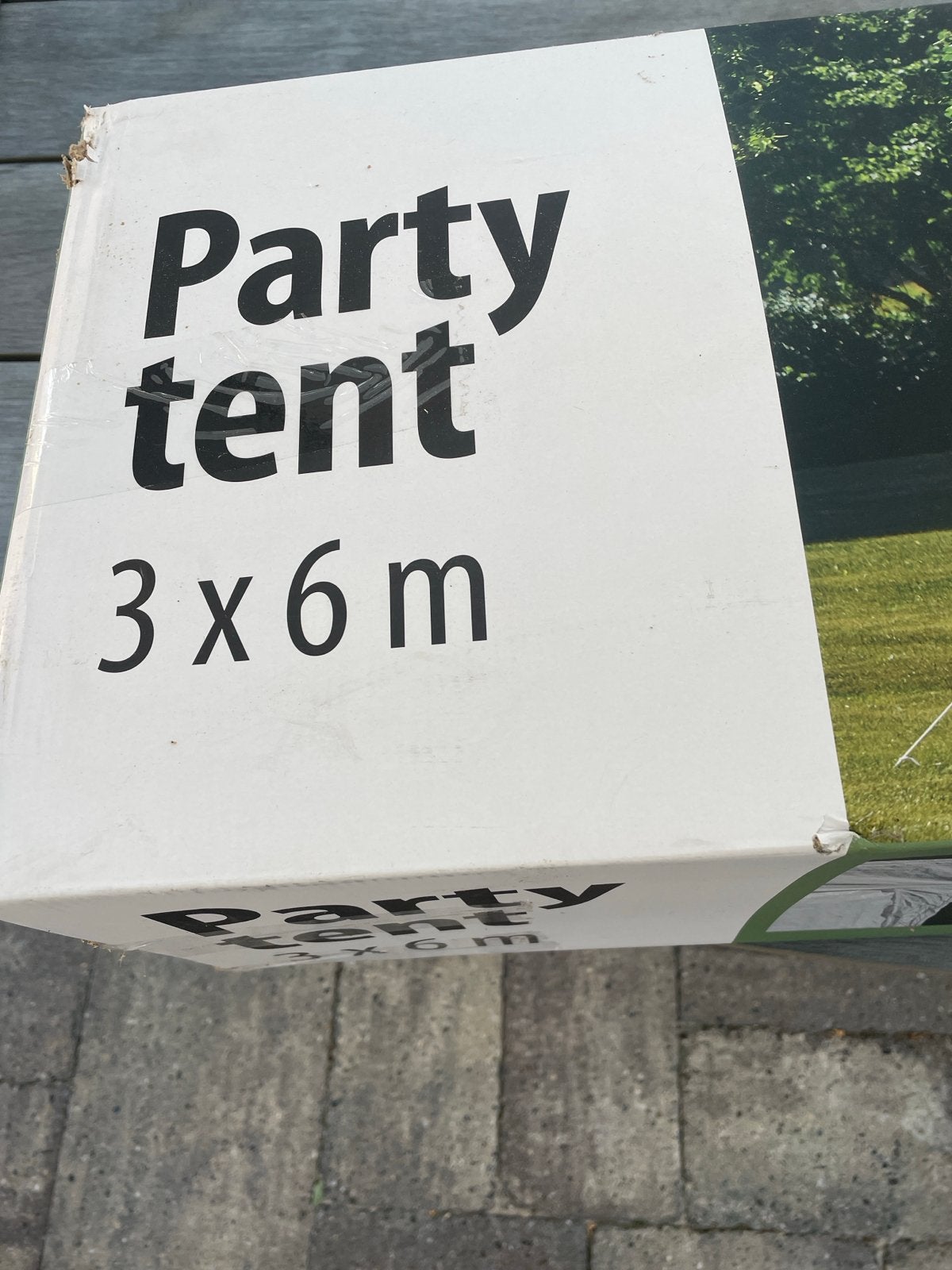 Partytent 3x6m - Slechts 2 keer gebruikt, Tuin en Terras, Partytenten, Ophalen, Partytent, 2 meter of meer, Zo goed als nieuw