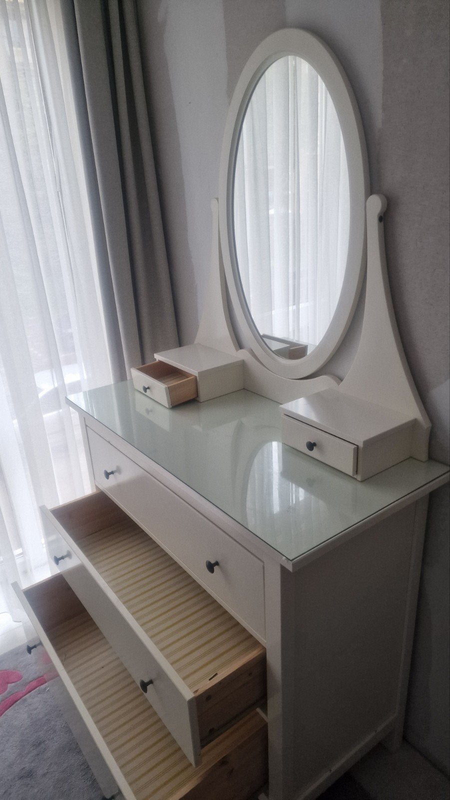 Ikea make up tafel Hemnes / lade kast hemnes, Ophalen of Verzenden, Zo goed als nieuw, 50 tot 100 cm, Minder dan 100 cm