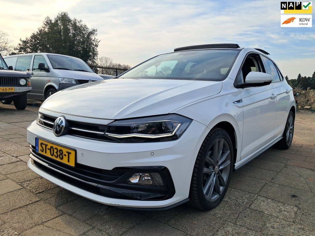 Volkswagen Polo 1.0 TSI R-Line, Auto's, Volkswagen, Voorwielaandrijving, Met garantie (alle), Wit, Origineel Nederlands