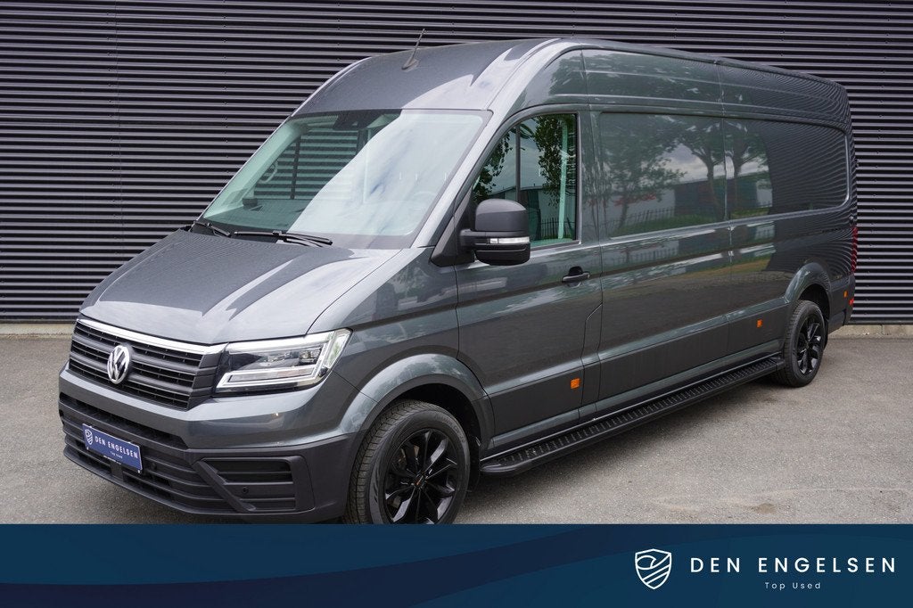 Volkswagen Crafter 35 140pk L4H3/L3H2 LED Trekhaak 18" Velge, Auto's, Bestelauto's, Voorwielaandrijving, Stof, Gebruikt, Zwart