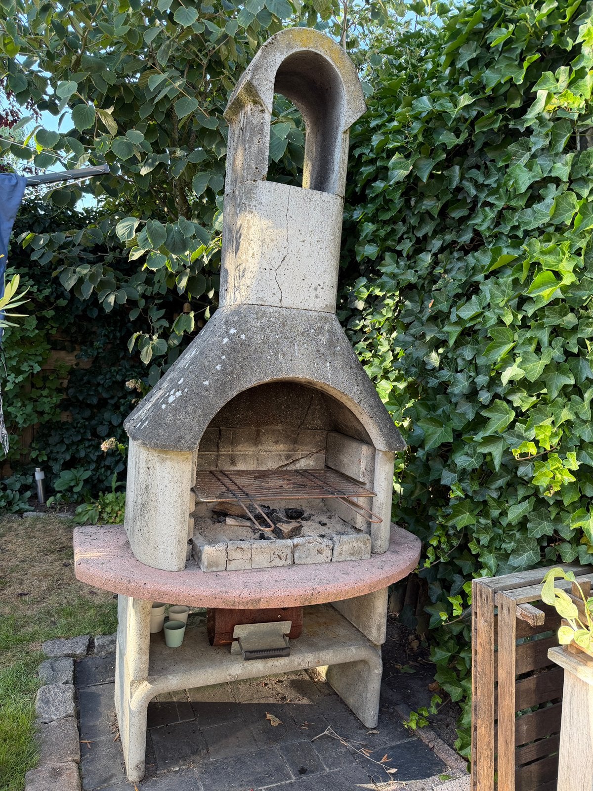 Stenen BBQ / Tuinhaard, Tuin en Terras, Ophalen, Gebruikt