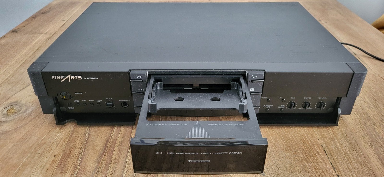 Fine Arts by Grundig CF-4 Cassettedeck - Absolute topklasse, Ophalen of Verzenden, Enkel, Overige merken, Tiptoetsen