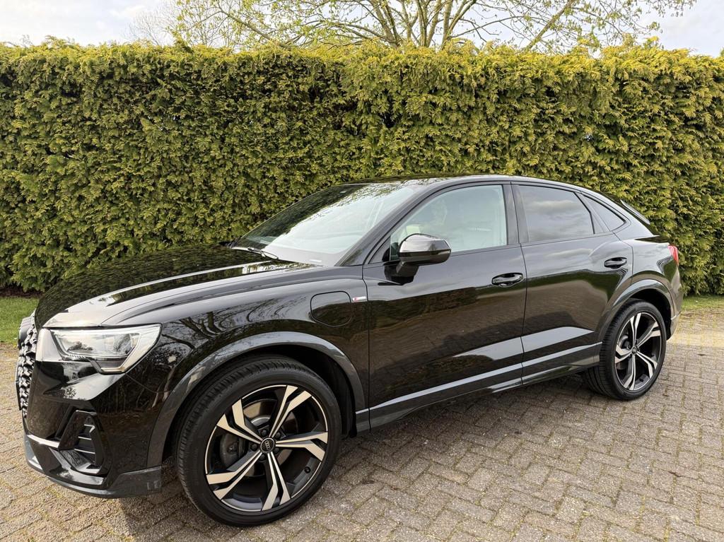 Audi Q3 Sportback|SLINE/Black edit.|SONOS|SFEER|Modelj. 2023, Gebruikt, Zwart, Met garantie (alle), 245 pk