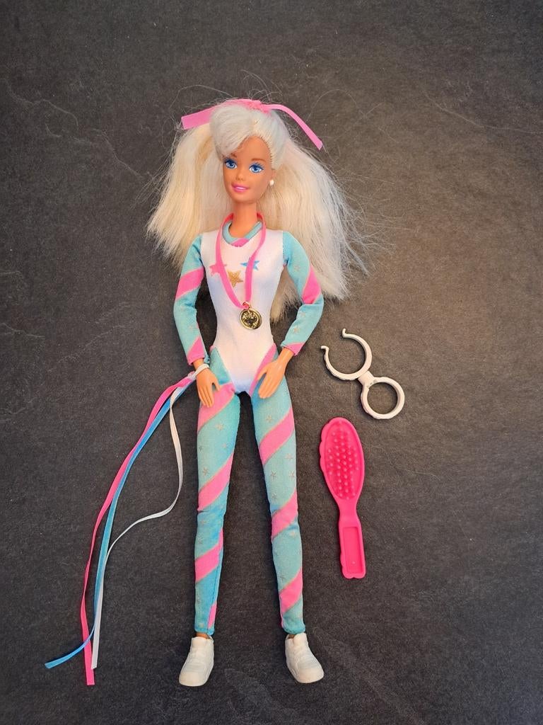 Super gymnast Barbie vintage 1995, Ophalen of Verzenden, Zo goed als nieuw, Barbie