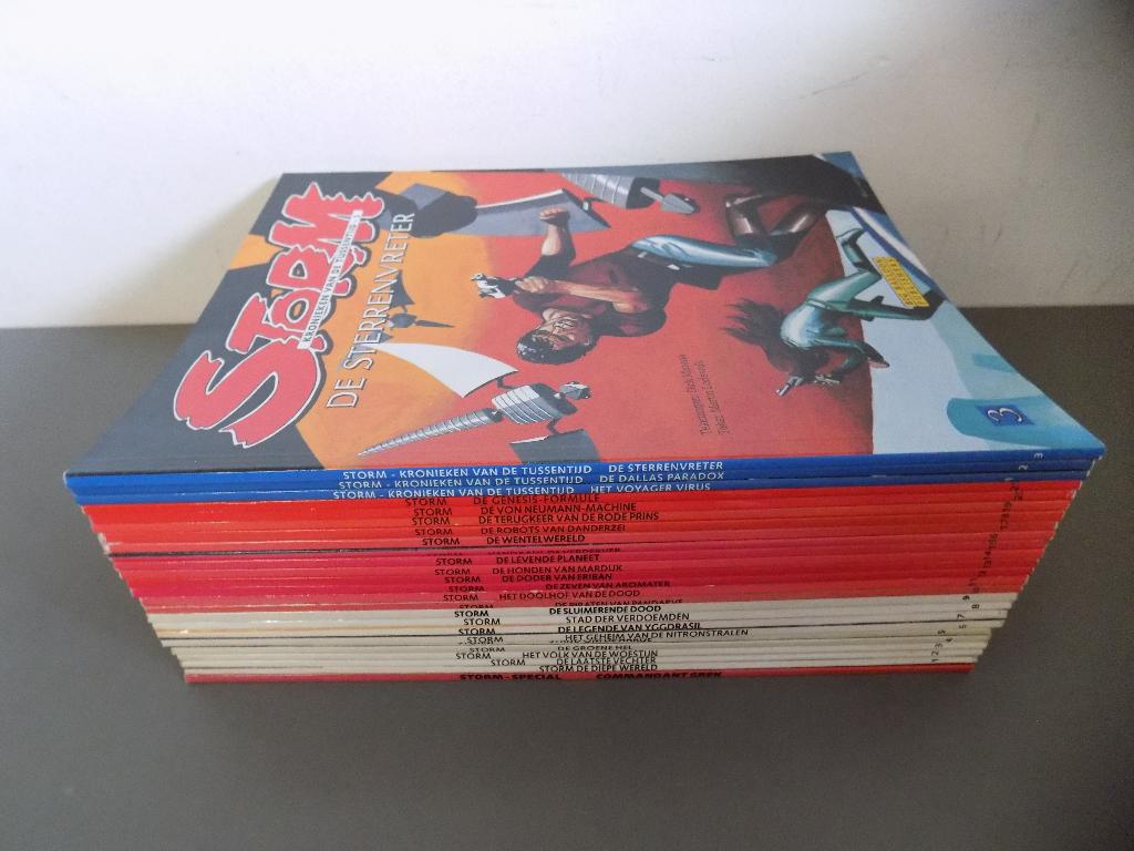 Storm ~ Complete serie 0 t/m 22 + 1 t/m 3, Boeken, Complete serie of reeks, Ophalen of Verzenden, Zo goed als nieuw, Don Lawrence