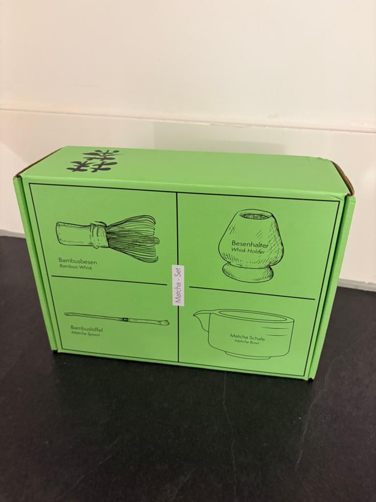 Complete Matcha Set - Bamboe Klopper, Lepel, Kom & Houder, Nieuw, Ophalen of Verzenden, Natuurlijk materiaal, Overige merken