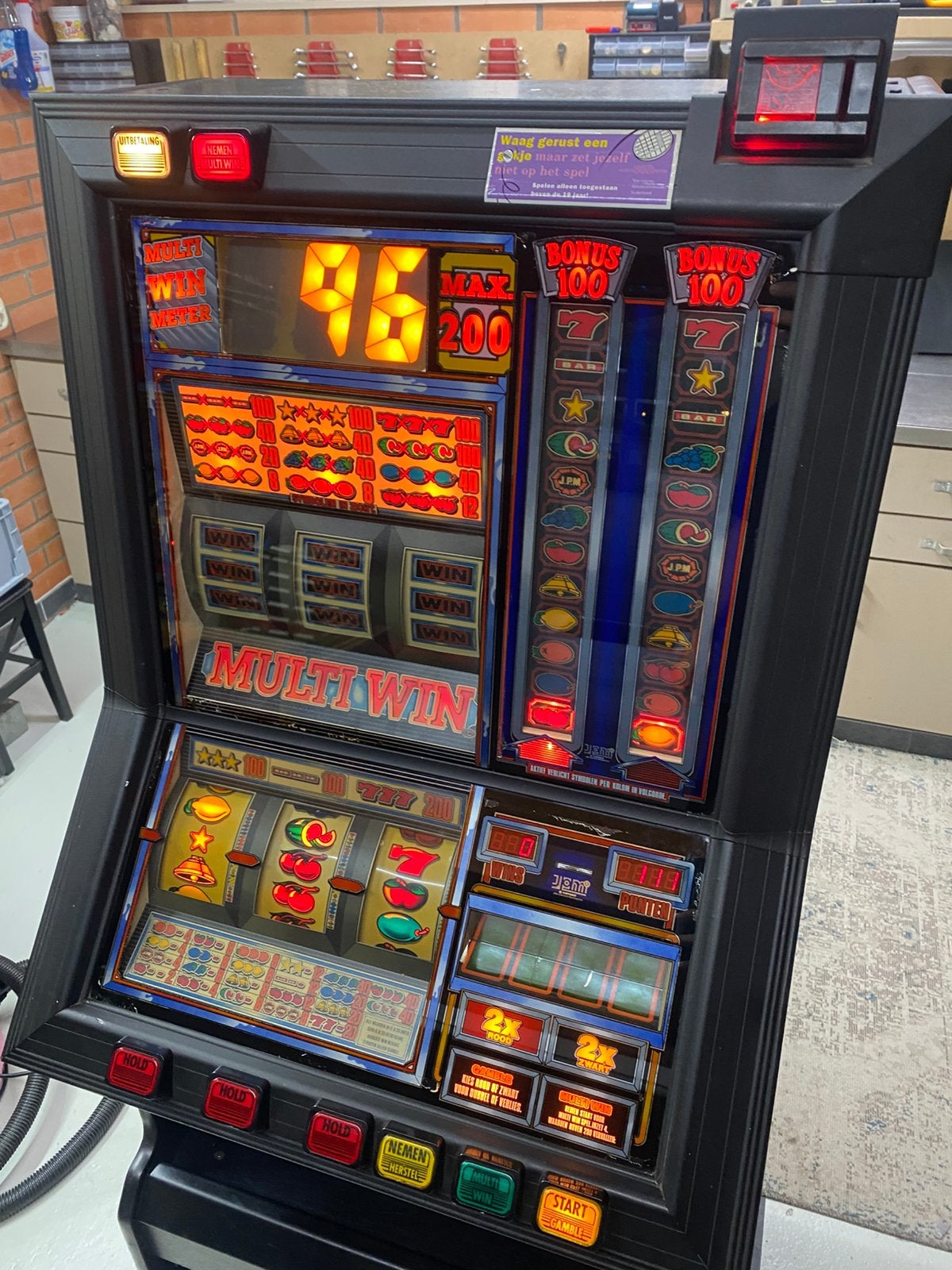 Nette Multi Win werkt zoals het hoort. €300,-, Verzamelen, Automaten | Gokkasten en Fruitautomaten, Euro, Ophalen, Zo goed als nieuw