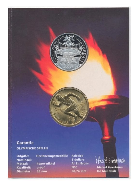 Nederland Muntset 2000 – Olympische Spelen Amsterdam 1928, Ophalen of Verzenden, Koningin Beatrix, Overige waardes, Setje