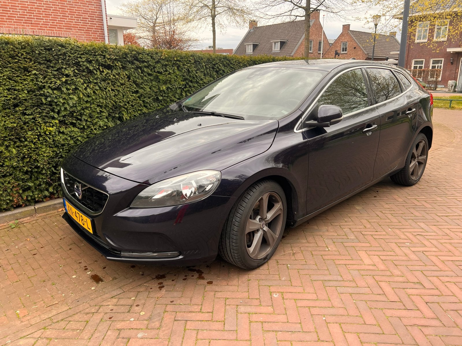 Volvo V40 2.0 D2 automaat 2016 Blauw, Auto's, Volvo, Zwart, 4 cilinders, Blauw, Leder en Stof