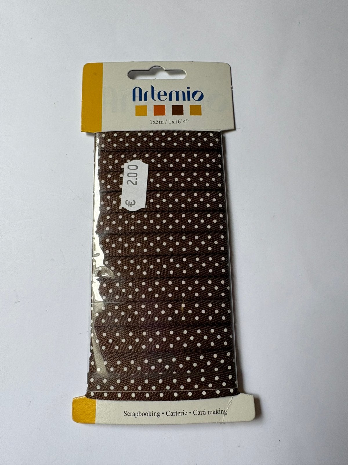 Lint bruin met stip, Hobby en Vrije tijd, Ophalen of Verzenden, Zo goed als nieuw, Overige thema's, Overige typen