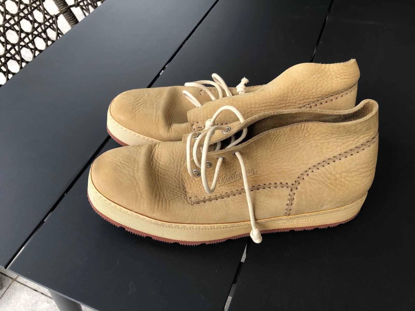Barleycorn herenschoenen -Italiaans design, Ophalen of Verzenden, Gedragen, Bruin, Veterschoenen