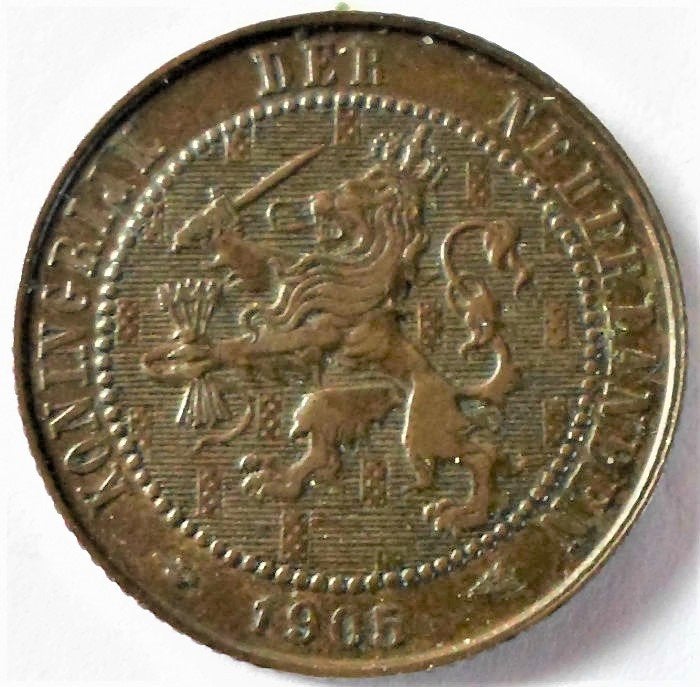 Nederland 2,5 cent 1905., Postzegels en Munten, Verzenden, Koningin Wilhelmina, Overige waardes, Losse munt