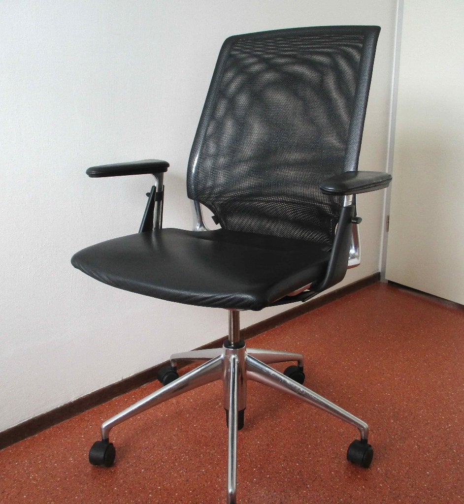 Vitra Meda Bureaustoel, Ophalen, Gebruikt, Zwart, Bureaustoel