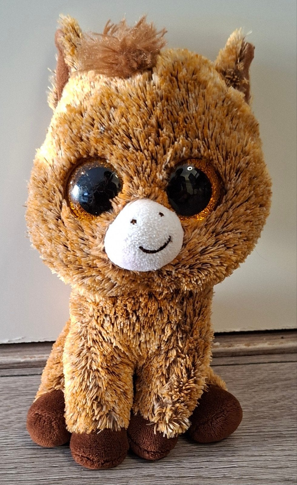 ty beanie boo paard 16 cm, Paard, Overige karakters, Ophalen of Verzenden, Zo goed als nieuw
