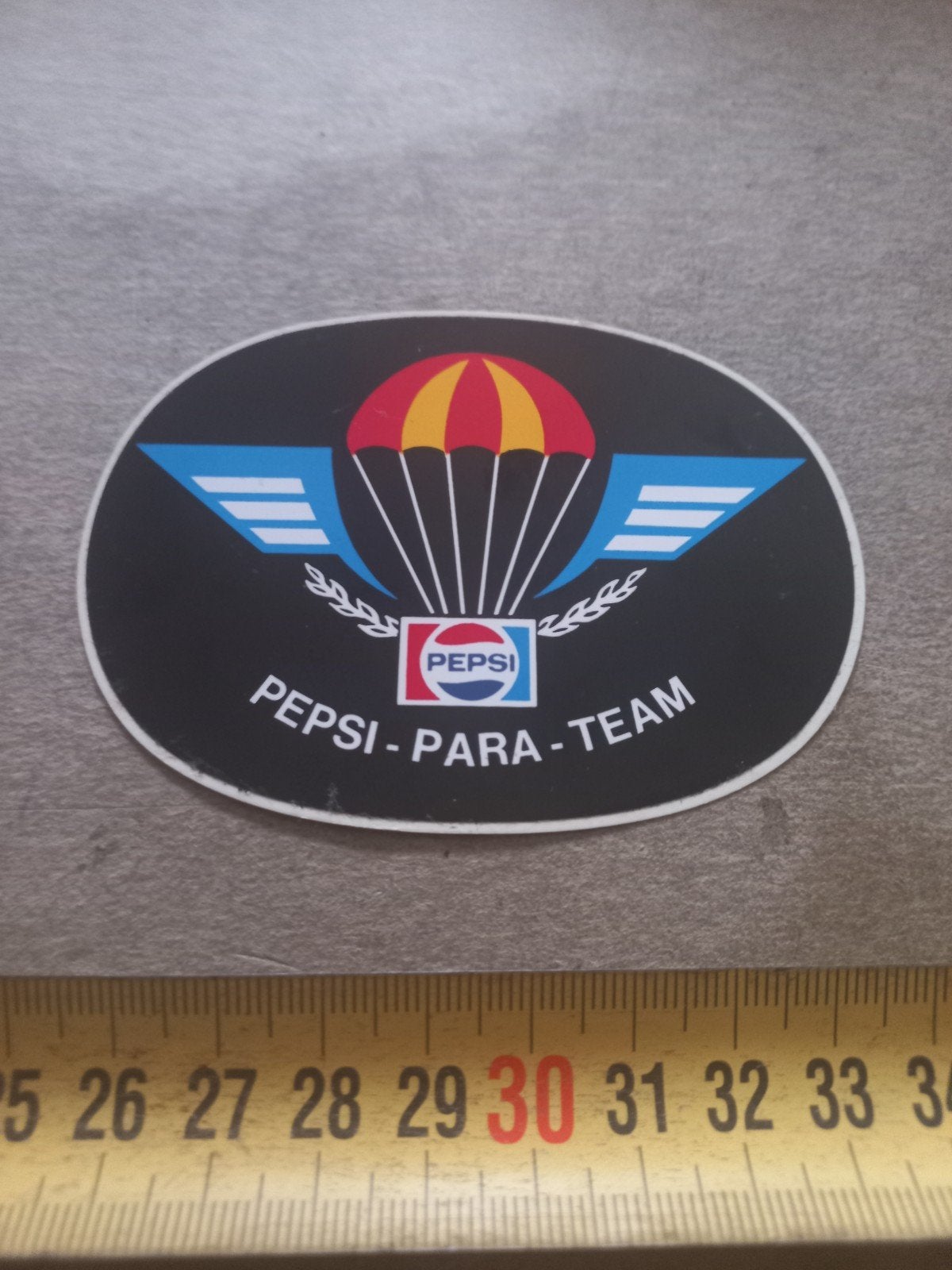 Vintage Pepsi-Para-Team Sticker, Ophalen of Verzenden, Gebruikt, Merk