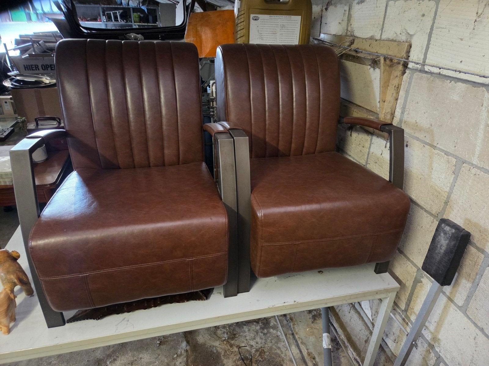 2 .mooie lounge stoelen, Ophalen of Verzenden, Zo goed als nieuw, 50 tot 75 cm