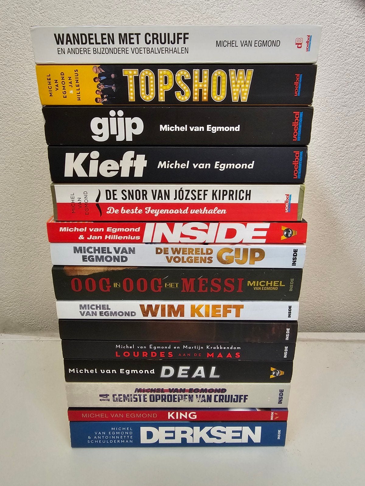 15x Michel van Egmond boeken, Ophalen of Verzenden, Gelezen, Michel van Egmond, Overige sporten