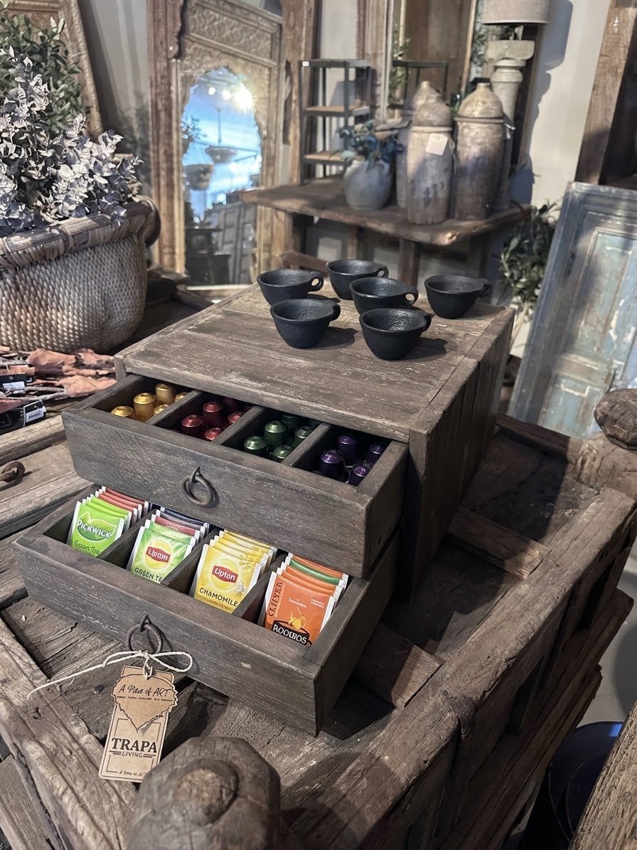 Koffie plateau met lades, Ophalen of Verzenden