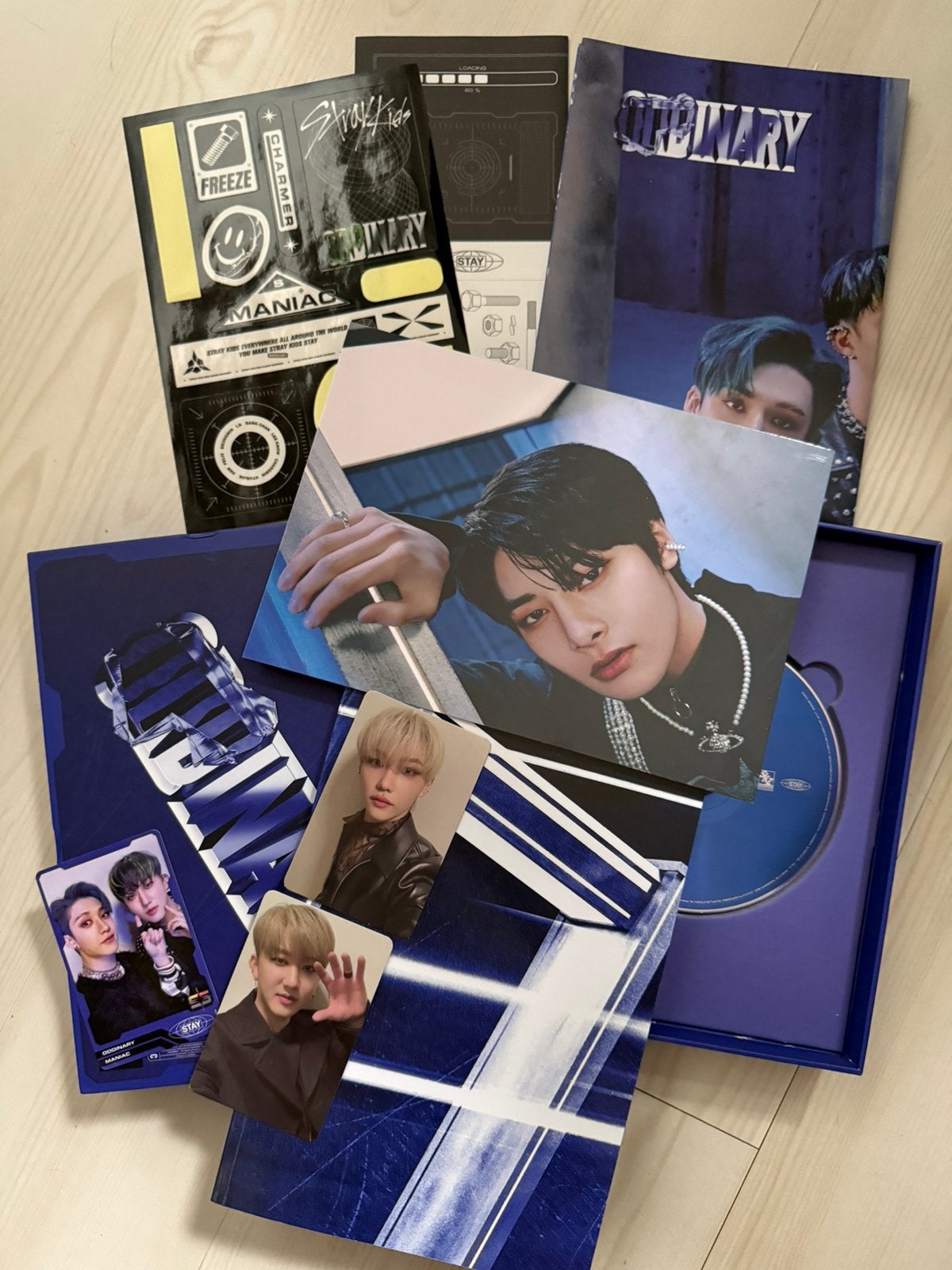 Stray Kids Oddinary blauw Scanning versie met photocards, Ophalen of Verzenden, Zo goed als nieuw, Album